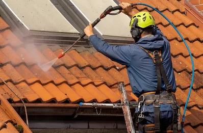 Démoussage et hydrofuge de toiture au Dézert